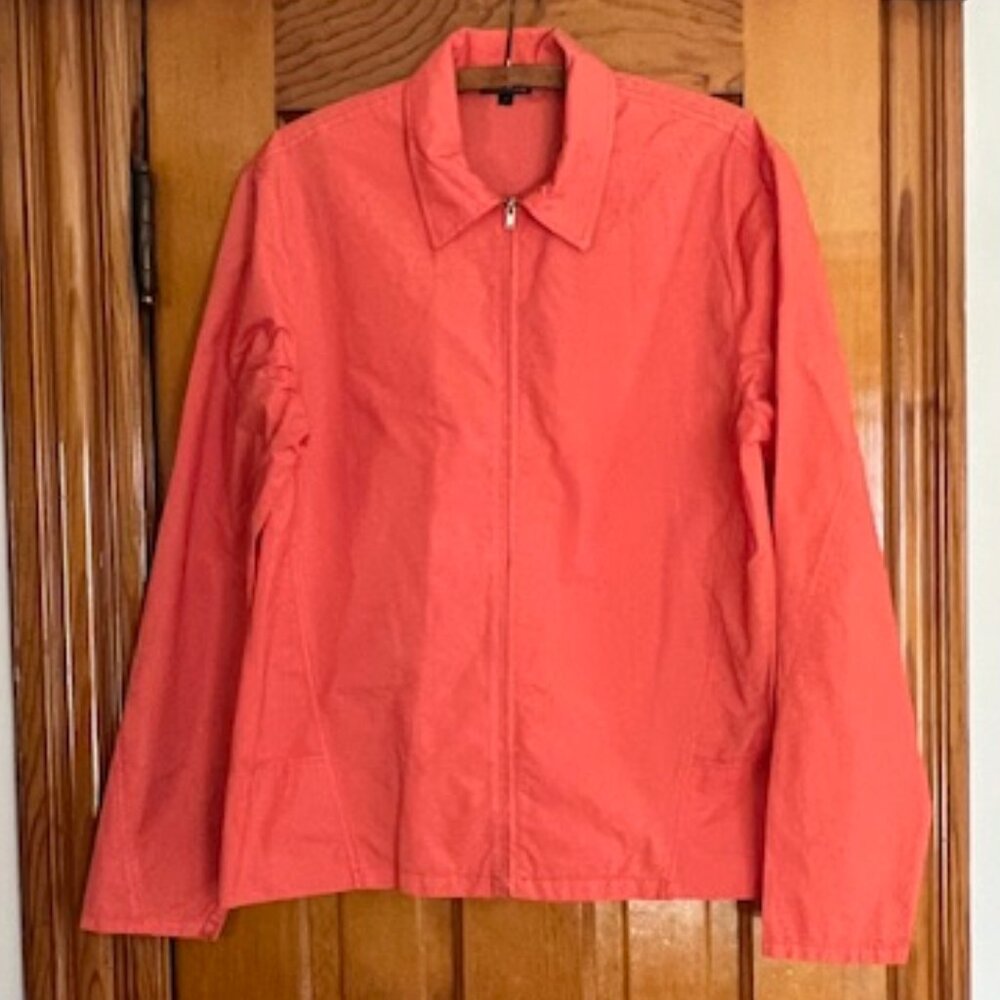 James Perse Zip Up Cotton Jacket Woman's Size 1